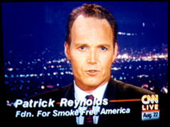 Anti-smoking advocate Patrick Reynolds has devoted his life to teen smoking prevention and tobacco education. A motivational speaker, his university lecture, health conference keynote speeches, and his live assembly programs before high schools and middle schools have reached thousands of college students, teens and youth.